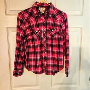 Ladies Op pink western shirt